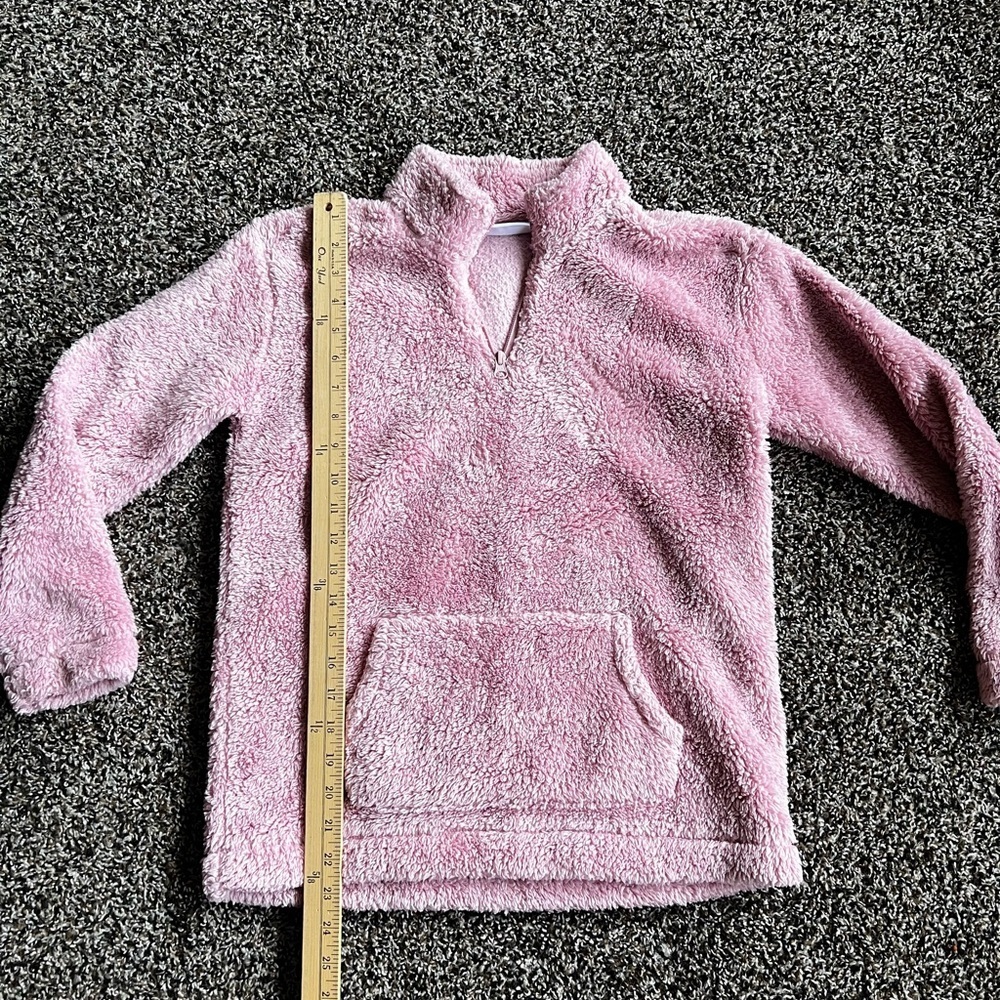 The Children's Place Plush Half-Zip Turtleneck Sweater - Pink - Picture 5 of 7